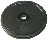 MB-PltBE-15 Диск обрезиненный, черный, евро-классик, 15 кг