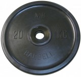 MB-PltBE-20 Диск обрезиненный, черный, евро-классик, 20 кг